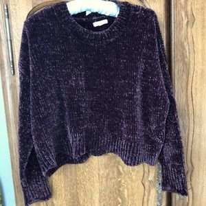 Thick long sleeve chenille sweater size medium